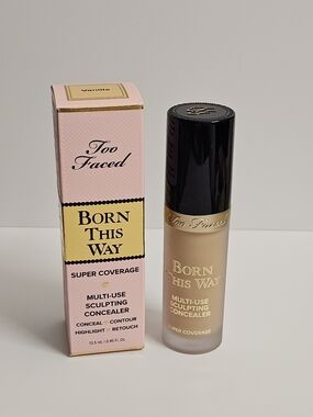 Too Faced Born This Way Super Coverage Multi-Use Sculpting Concealer vanilla new